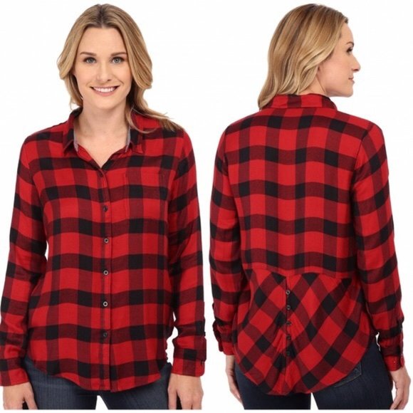 Lucky Brand Plaid Flannel Size M - Picture 6 of 6